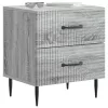  Éjjeliszekrény fiókkal 2 pcs Szürke Sonoma 43 x 34,5 x 47,5 cm