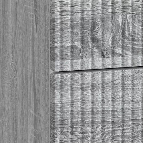  Éjjeliszekrény fiókkal 2 pcs Szürke Sonoma 43 x 34,5 x 47,5 cm