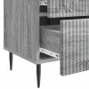  Éjjeliszekrény fiókkal 2 pcs Szürke Sonoma 43 x 34,5 x 47,5 cm