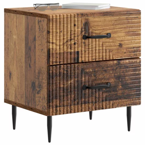  Éjjeliszekrény fiókkal Antik Fa 43 x 34,5 x 47,5 cm Szerelt Fa