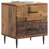  Éjjeliszekrény 2 pcs Antik Fa 43 x 34,5 x 47,5 cm Szerelt Fa