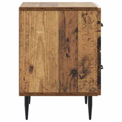  Éjjeliszekrény 2 pcs Antik Fa 43 x 34,5 x 47,5 cm Szerelt Fa