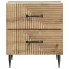  Éjjeliszekrény fiókkal 2 pcs Kézműves Tölgy 43 x 34,5 x 47,5 cm
