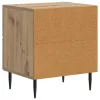  Éjjeliszekrény fiókkal 2 pcs Kézműves Tölgy 43 x 34,5 x 47,5 cm