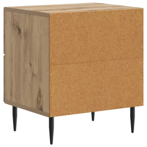  Éjjeliszekrény fiókkal 2 pcs Kézműves Tölgy 43 x 34,5 x 47,5 cm