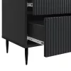  Éjjeliszekrény fiókkal Fekete 62 x 34,5 x 47,5 cm Szerelt Fa
