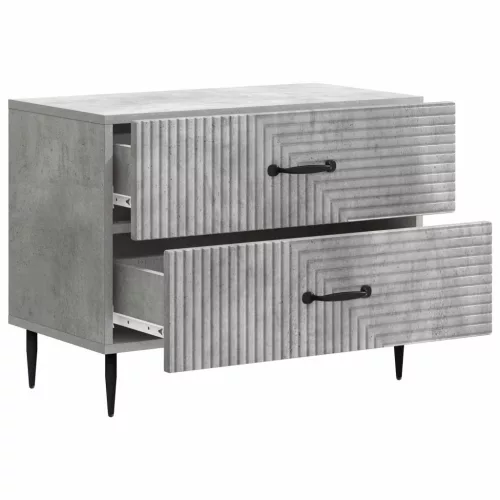  Éjjeliszekrény Betonszürke 62 x 34,5 x 47,5 cm Szerelt Fa