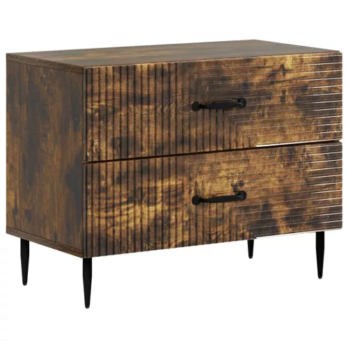  Éjjeliszekrény Füstös Tölgy 62 x 34,5 x 47,5 cm Szerelt Fa