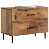  Éjjeliszekrény fiókkal Antik Fa 62 x 34,5 x 47,5 cm Szerelt Fa