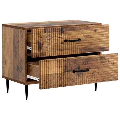  Éjjeliszekrény fiókkal Antik Fa 62 x 34,5 x 47,5 cm Szerelt Fa