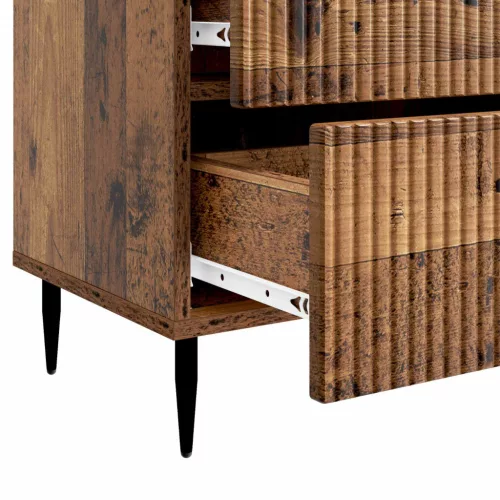  Éjjeliszekrény fiókkal Antik Fa 62 x 34,5 x 47,5 cm Szerelt Fa