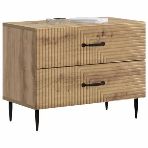  Éjjeliszekrény Kézműves Tölgy 62 x 34,5 x 47,5 cm Szerelt Fa