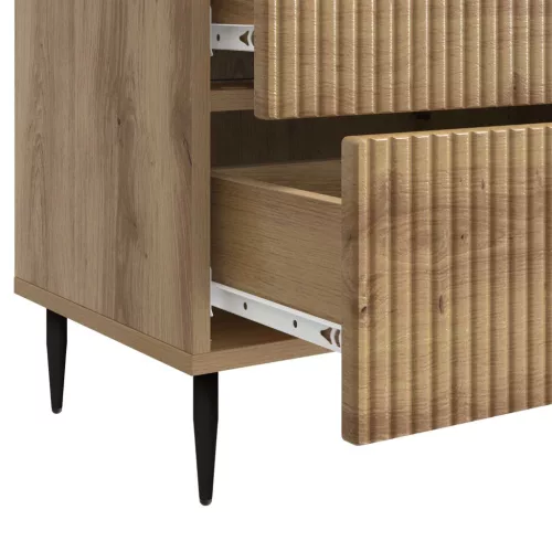  Éjjeliszekrény Kézműves Tölgy 62 x 34,5 x 47,5 cm Szerelt Fa