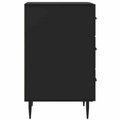  Éjjeliszekrény fiókkal Fekete 43 x 41 x 66,5 cm Szerelt Fa