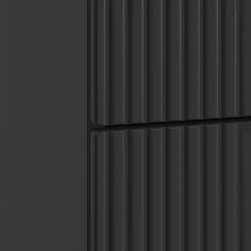  Éjjeliszekrény fiókkal Fekete 43 x 41 x 66,5 cm Szerelt Fa