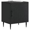  Éjjeliszekrény Fekete 43 x 34,5 x 50 cm Szerelt Fa