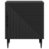  Éjjeliszekrény Fekete 43 x 34,5 x 50 cm Szerelt Fa