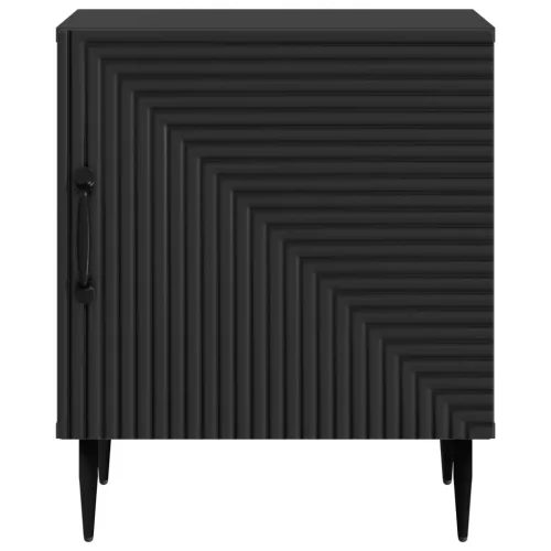  Éjjeliszekrény Fekete 43 x 34,5 x 50 cm Szerelt Fa