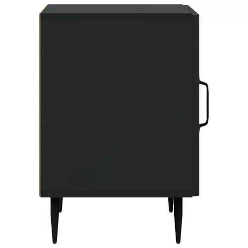  Éjjeliszekrény Fekete 43 x 34,5 x 50 cm Szerelt Fa