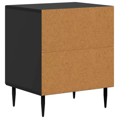  Éjjeliszekrény Fekete 43 x 34,5 x 50 cm Szerelt Fa