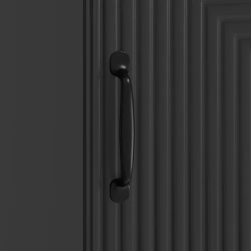  Éjjeliszekrény Fekete 43 x 34,5 x 50 cm Szerelt Fa