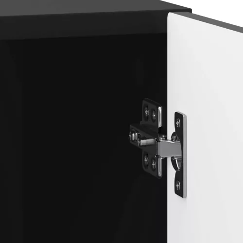  Éjjeliszekrény Fekete 43 x 34,5 x 50 cm Szerelt Fa