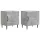  Éjjeliszekrény 2 pcs Betonszürke 43 x 34,5 x 50 cm Szerelt Fa