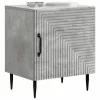  Éjjeliszekrény 2 pcs Betonszürke 43 x 34,5 x 50 cm Szerelt Fa