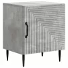  Éjjeliszekrény 2 pcs Betonszürke 43 x 34,5 x 50 cm Szerelt Fa