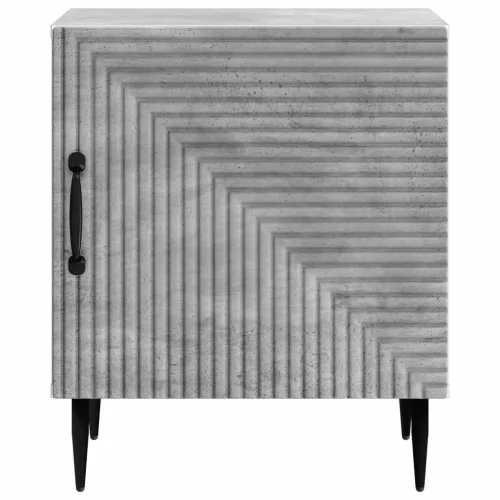  Éjjeliszekrény 2 pcs Betonszürke 43 x 34,5 x 50 cm Szerelt Fa