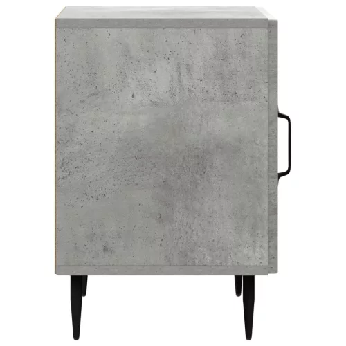  Éjjeliszekrény 2 pcs Betonszürke 43 x 34,5 x 50 cm Szerelt Fa