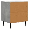  Éjjeliszekrény 2 pcs Betonszürke 43 x 34,5 x 50 cm Szerelt Fa
