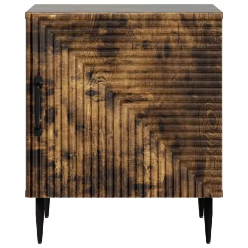  Éjjeliszekrény 2 pcs Füstös Tölgy 43 x 34,5 x 50 cm Szerelt Fa