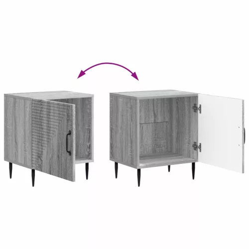  Éjjeliszekrény Szürke Sonoma 43 x 34,5 x 50 cm Szerelt Fa