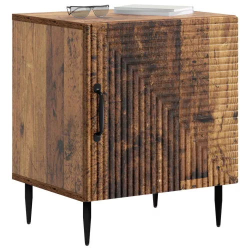  Éjjeliszekrény 2 pcs Antik Fa 43 x 34,5 x 50 cm Szerelt Fa