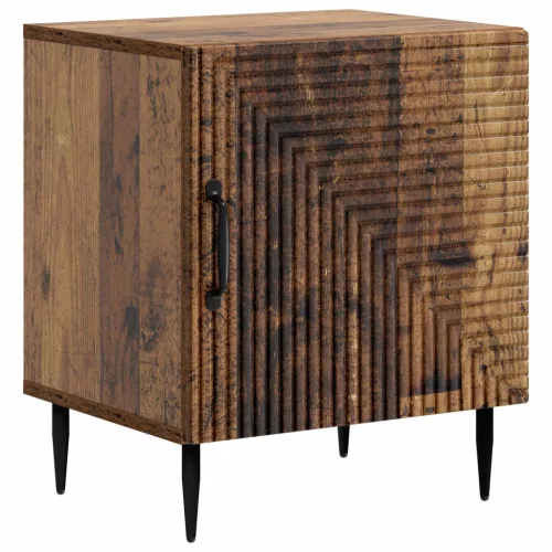  Éjjeliszekrény 2 pcs Antik Fa 43 x 34,5 x 50 cm Szerelt Fa