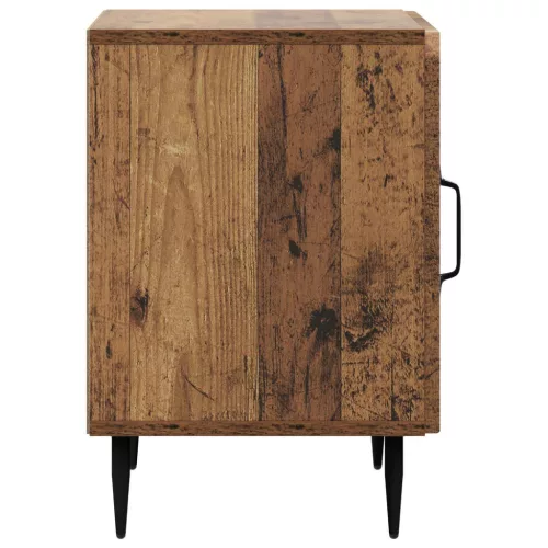  Éjjeliszekrény 2 pcs Antik Fa 43 x 34,5 x 50 cm Szerelt Fa