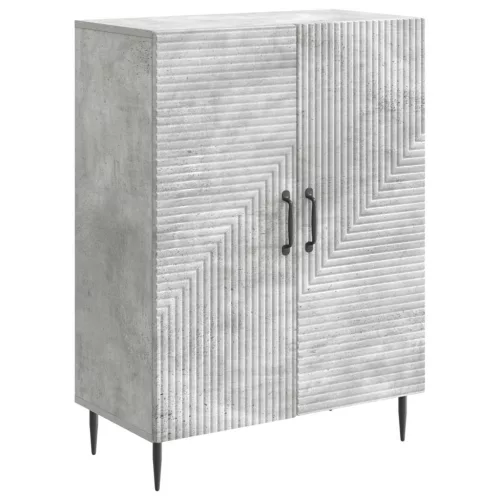  Széf Betonszürke 66 x 34,5 x 89,5 cm Szerelt Fa