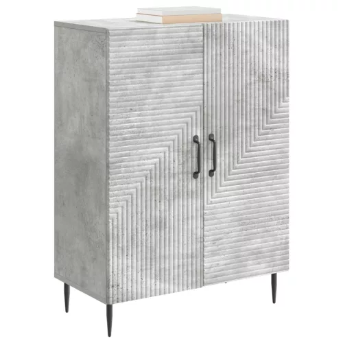  Széf Betonszürke 66 x 34,5 x 89,5 cm Szerelt Fa