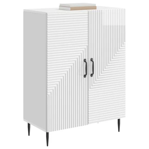  Széf Magasfényű Fehér 66 x 34,5 x 89,5 cm Szerelt Fa