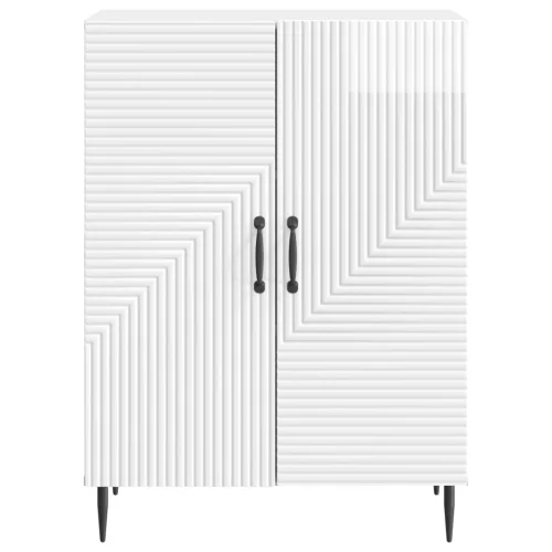  Széf Magasfényű Fehér 66 x 34,5 x 89,5 cm Szerelt Fa