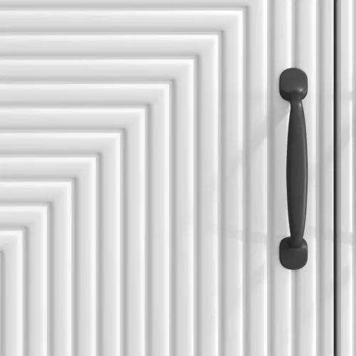  Széf Magasfényű Fehér 66 x 34,5 x 89,5 cm Szerelt Fa