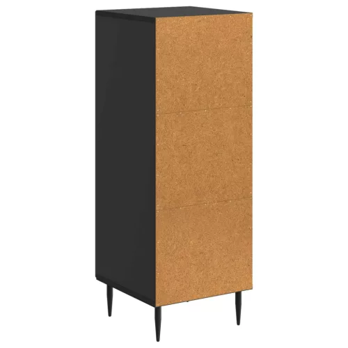  Széf Fekete 33 x 34,5 x 89,5 cm Szerelt Fa