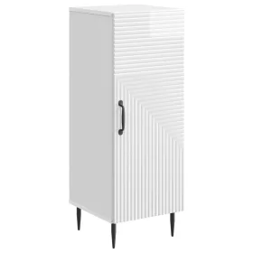  Széf Magasfényű Fehér 33 x 34,5 x 89,5 cm Szerelt Fa