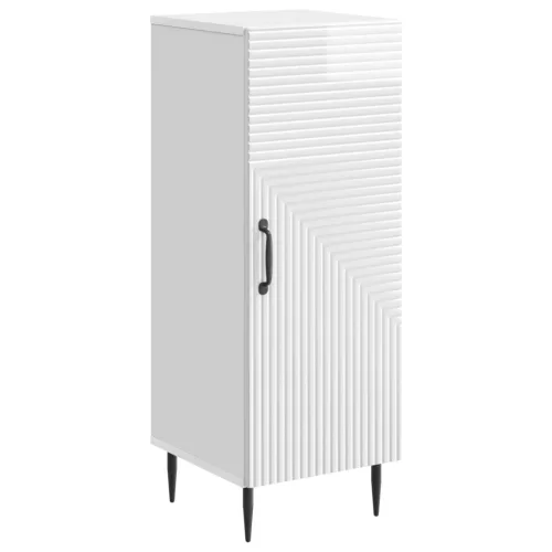  Széf Magasfényű Fehér 33 x 34,5 x 89,5 cm Szerelt Fa