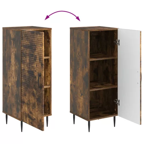  Széf Füstös Tölgy 33 x 34,5 x 89,5 cm Szerelt Fa