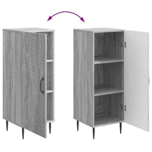  Széf Szürke Sonoma 33 x 34,5 x 89,5 cm Szerelt Fa