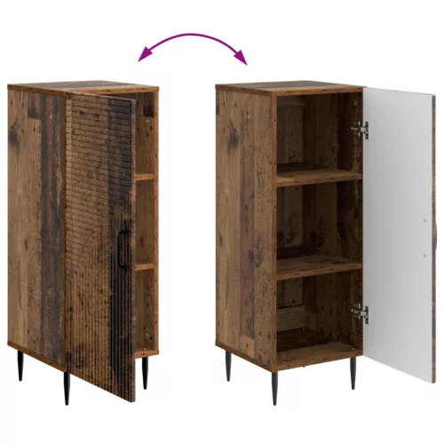  Széf Antik Fa 33 x 34,5 x 89,5 cm Szerelt Fa