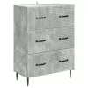  Fiókos szekrény Betonszürke 66 x 34,5 x 89,5 cm Szerelt Fa