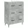  Fiókos szekrény Betonszürke 66 x 34,5 x 89,5 cm Szerelt Fa